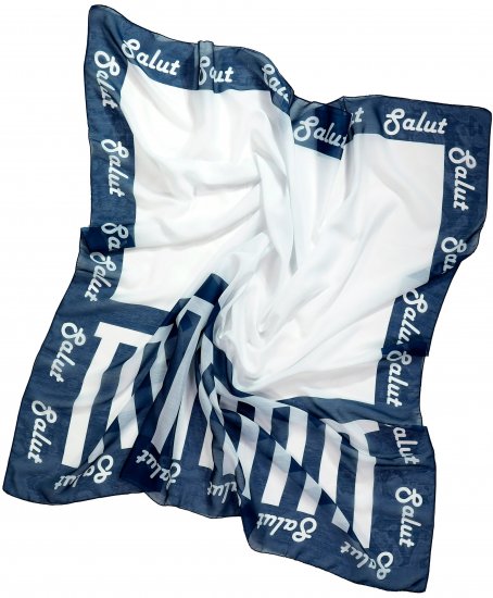 Ulla Popken Maritime Inspired Scarf Deep Aqua - Asusteet - 