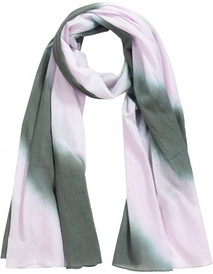 Ulla Popken Batik Striped Scarf Lavender - Asusteet - 