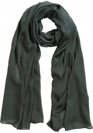 Ulla Popken Lightweight Scarf Olive Grey - Asusteet - 