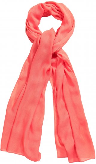 Ulla Popken Lightweight Scarf Coral Pink - Naisten asusteet isot koot - 
