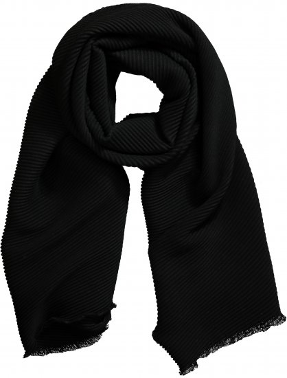 Ulla Popken Pleated Lightweight Scarf Navy - Asusteet - 