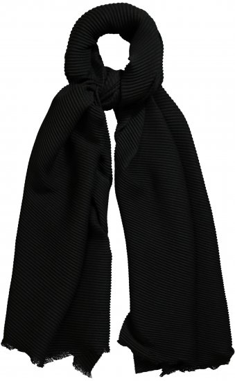 Ulla Popken Pleated Lightweight Scarf Navy - Asusteet - 