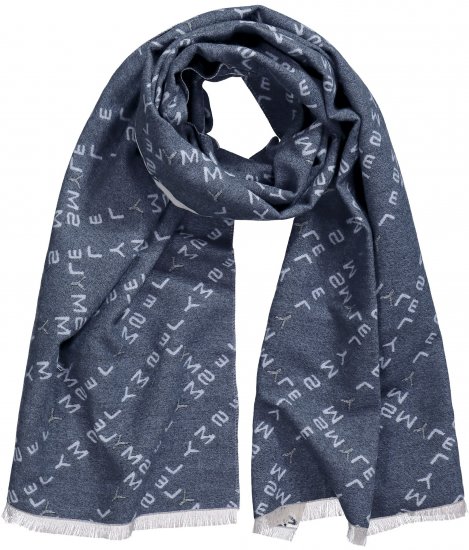 Ulla Popken Smyle Reversible Scarf Navy - Asusteet - 