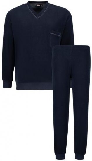 Adamo 119272 Frottier Pyjama Navy - Alusvaatteet & uimavaatteet - Miesten Isot alusvaatteet 