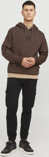 Jack & Jones Paul Flake Cargo Pants Black - Farkut ja housut - Miesten isot farkut ja isot housut W40-W70