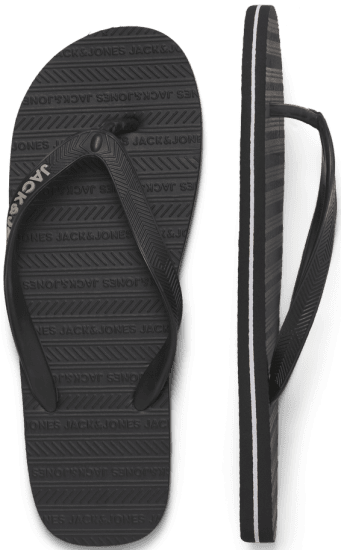 Jack & Jones Basic Flip Flop Slippers Anthracite - Miesten Kengät 40-52 - 