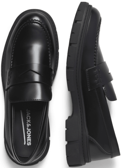 Jack & Jones Baker Loafers Anthracite - Miesten Kengät 40-52 - 