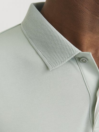 Jack & Jones Rodney Short Sleeve Polo Aqua Gray - Pikeepaidat - Miesten isot pikeepaidat