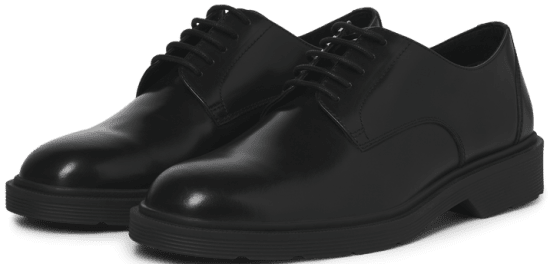 Jack & Jones Dax Leather Lace Shoes Anthracite - Miesten Kengät 40-52 - 