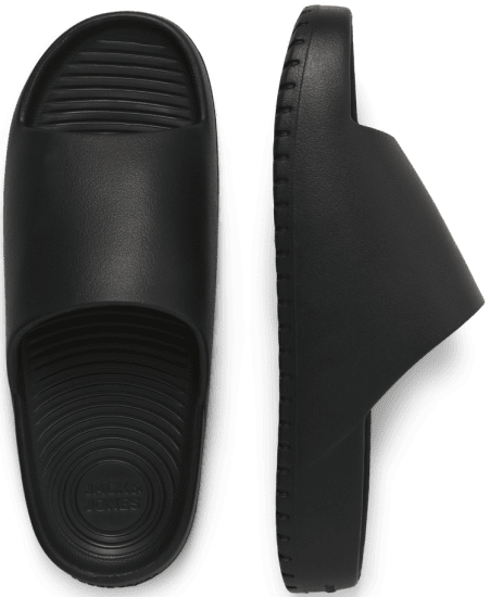 Jack & Jones Ripple Moulded Slider Slippers Anthracite - Miesten Kengät 40-52 - 