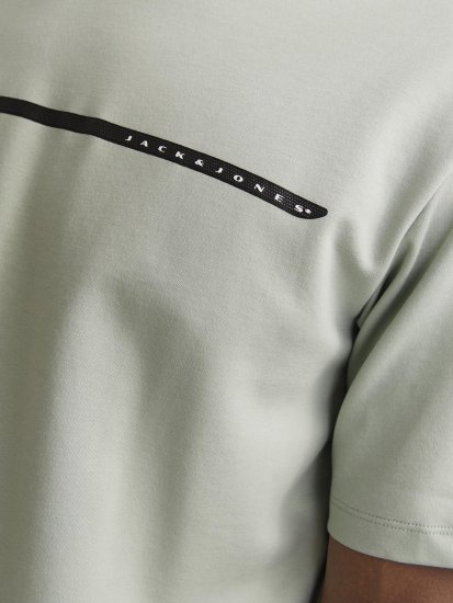 Jack & Jones FUSION Full Branding T-Shirt Aqua Grey - T-paidat - Isot T-paidat 2XL – 14XL