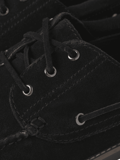 Jack & Jones Brooklyn Suede Boat Shoes Black - Miesten Kengät 40-52 - 