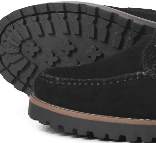 Jack & Jones Brooklyn Suede Boat Shoes Black - Miesten Kengät 40-52 - 