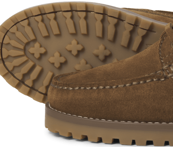 Jack & Jones Brooklyn Suede Boat Loafers Cognac - Miesten Kengät 40-52 - 