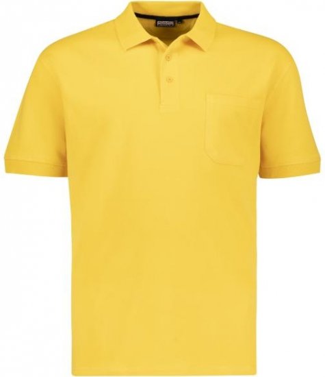 Adamo 139311 Poloshirt RF Yellow - Pikeepaidat - Miesten isot pikeepaidat
