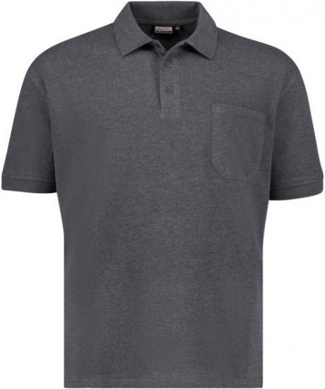 Adamo 139311 Poloshirt RF Heather Grey - Pikeepaidat - Miesten isot pikeepaidat