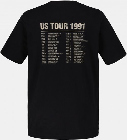 JP1880 Guns N’ Roses Skull Comfort Fit Band T-Shirt Black - T-paidat - Isot T-paidat 2XL – 14XL