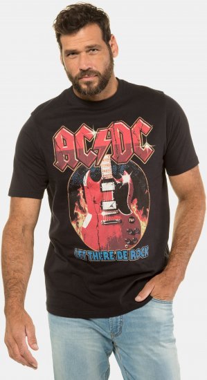 JP1880 ACDC - Let There Be Rock Vintage looking Band T-Shirt Black - T-paidat - Isot T-paidat 2XL – 14XL