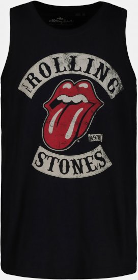 JP1880 Rolling Stones Graphic Band Tank Top Black - T-paidat - Isot T-paidat 2XL – 14XL