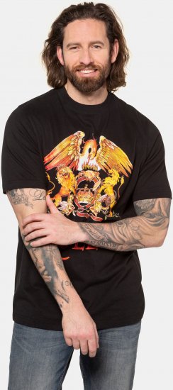 JP1880 Queen Graphic Comfort Fit Band T-Shirt Black - T-paidat - Isot T-paidat 2XL – 14XL