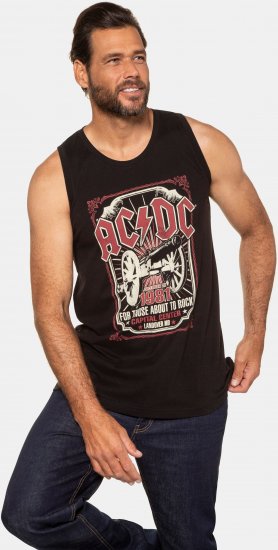 JP1880 AC/DC Graphic Band Tank Top Black - T-paidat - Isot T-paidat 2XL – 14XL