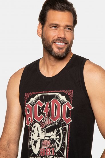 JP1880 AC/DC Graphic Band Tank Top Black - T-paidat - Isot T-paidat 2XL – 14XL