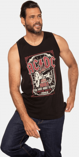 JP1880 AC/DC Graphic Band Tank Top Black - T-paidat - Isot T-paidat 2XL – 14XL