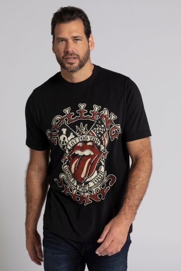 JP1880 Rolling Stones Graphic Comfort Fit Band T-Shirt Black - T-paidat - Isot T-paidat 2XL – 14XL