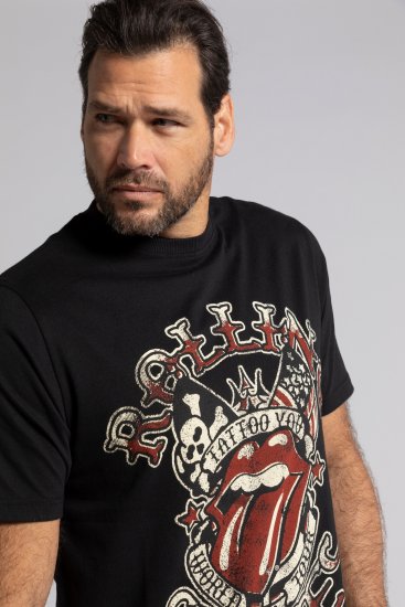 JP1880 Rolling Stones Graphic Comfort Fit Band T-Shirt Black - T-paidat - Isot T-paidat 2XL – 14XL