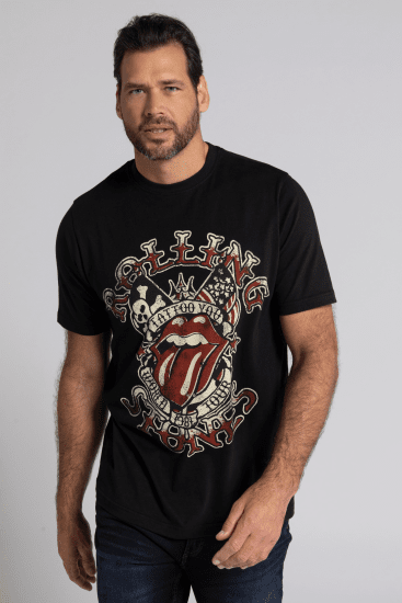 JP1880 Rolling Stones Graphic Comfort Fit Band T-Shirt Black - T-paidat - Isot T-paidat 2XL – 14XL