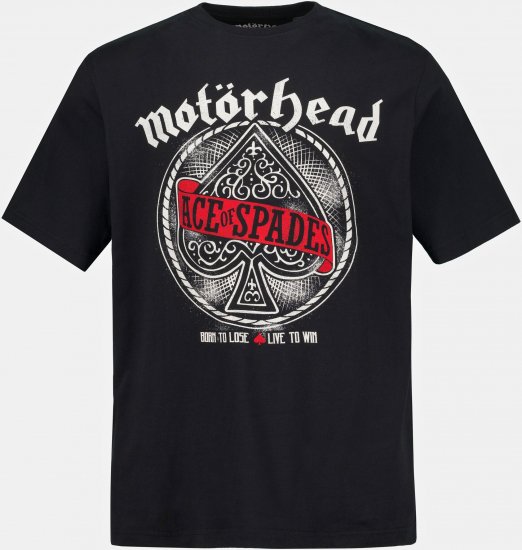 JP1880 Motörhead ACE Graphic Comfort Fit Band T-Shirt Black - T-paidat - Isot T-paidat 2XL – 14XL