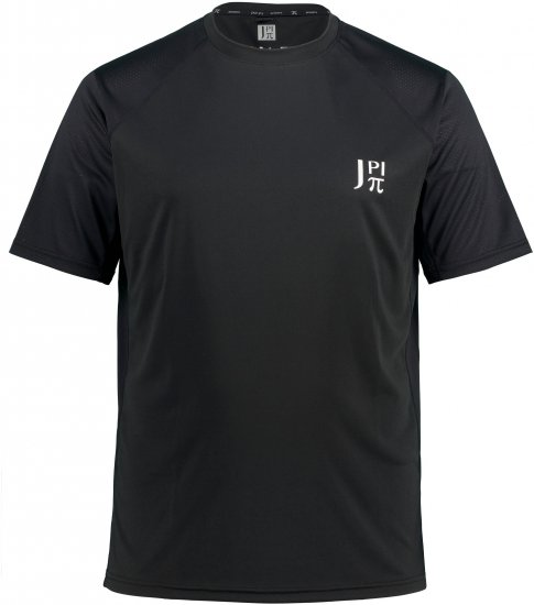 JP1880 FLEXNAMIC® QuickDry Tennis T-Shirt Black - Urheiluvaatteet & ulkoilu - Miesten urheiluvaatteet isot koot