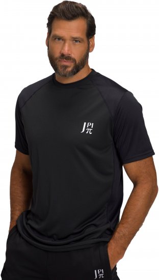 JP1880 FLEXNAMIC® QuickDry Tennis T-Shirt Black - Urheiluvaatteet & ulkoilu - Miesten urheiluvaatteet isot koot