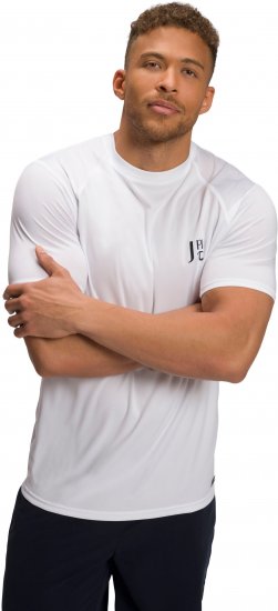 JP1880 QuickDry CoreFit Tennis T-Shirt White - Urheiluvaatteet & ulkoilu - Miesten urheiluvaatteet isot koot