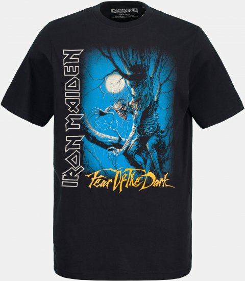 JP1880 Iron Maiden Graphic Comfort Fit Band T-Shirt Black - T-paidat - Isot T-paidat 2XL – 14XL