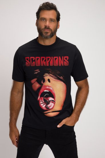 JP1880 Scorpions Graphic Comfort Fit Band T-Shirt Black - T-paidat - Isot T-paidat 2XL – 14XL