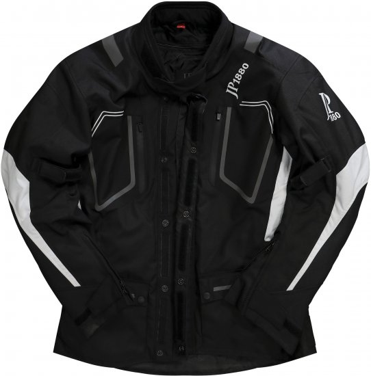 JP1880 Sporty Touring Motorcycle Jacket Black - Moottoripyörävaatteet pluskoossa - Pluskoon moottoripyörävaatteet miehille