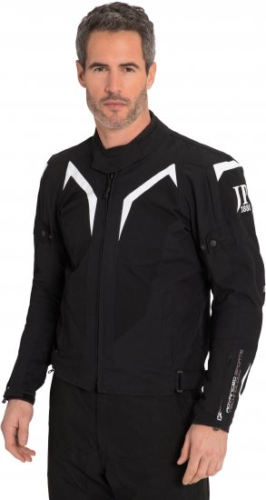 JP1880 3D Mesh Insert Motorcycle Jacket Black - Moottoripyörävaatteet pluskoossa - Pluskoon moottoripyörävaatteet miehille