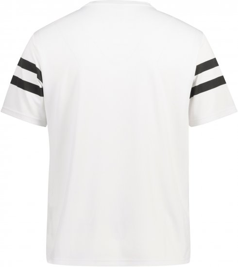  JP1880 Henley Tennis T-Shirt Snow White - Urheiluvaatteet & ulkoilu - Miesten urheiluvaatteet isot koot