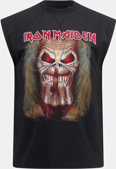JP1880 Iron Maiden Graphic Comfort Fit Band Tank Top Black - T-paidat - Isot T-paidat 2XL – 14XL