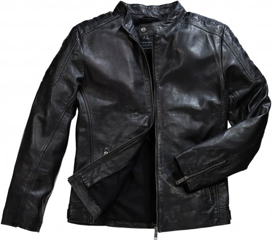 JP1880 Classic Biker Style Leather Jacket Black - Takit - Miesten Takit, isot koot – 2XL – 12XL
