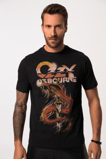 JP1880 Ozzy Osbourne Graphic Band T-Shirt Black - T-paidat - Isot T-paidat 2XL – 14XL