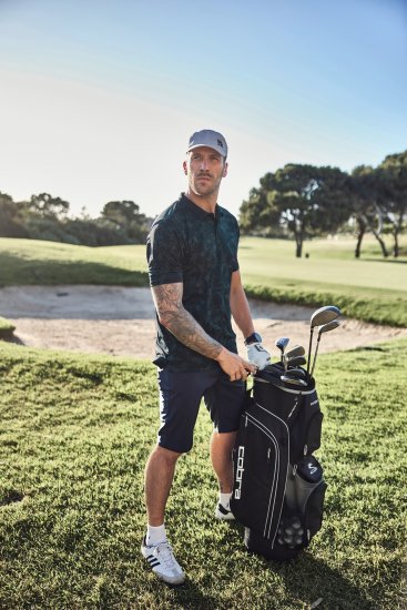 JP1880 Jay-Pi QuickDry AOP Golf Polo Shirt Navy Blue - Pikeepaidat - Miesten isot pikeepaidat