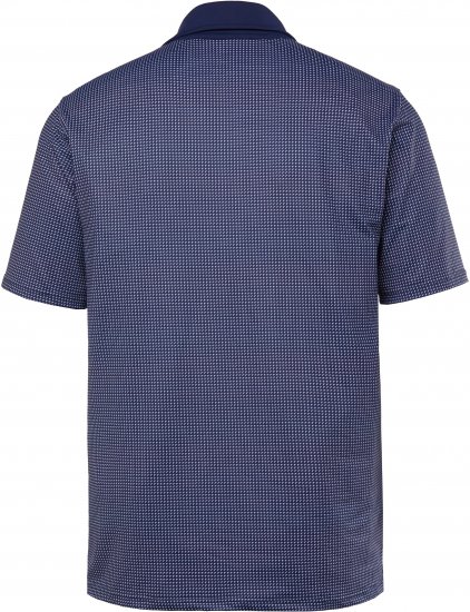 JP1880 Jay-Pi QuickDry Small Print Golf Polo Shirt Navy Blue - Pikeepaidat - Miesten isot pikeepaidat