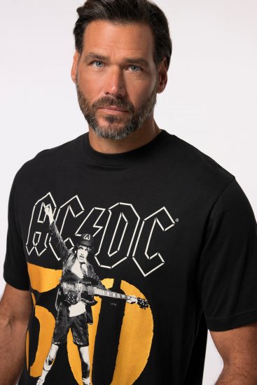 JP1880 AC/DC Graphic Band T-Shirt Black - T-paidat - Isot T-paidat 2XL – 14XL