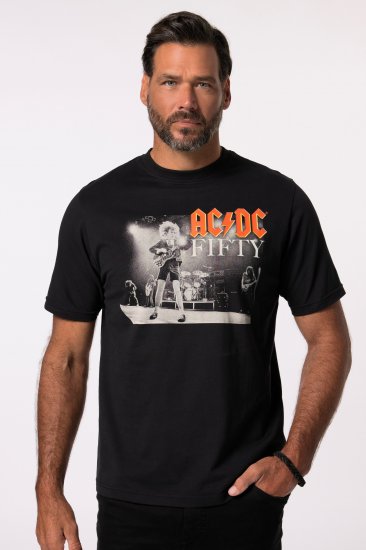 JP1880 AC/DC 50th Anniversary Band Photo T-Shirt Black - T-paidat - Isot T-paidat 2XL – 14XL