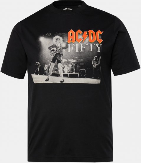 JP1880 AC/DC 50th Anniversary Band Photo T-Shirt Black - T-paidat - Isot T-paidat 2XL – 14XL