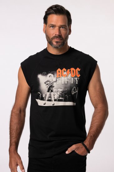 JP1880 AC/DC 50th Anniversary Band Photo Tank Top Black - T-paidat - Isot T-paidat 2XL – 14XL