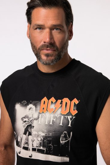 JP1880 AC/DC 50th Anniversary Band Photo Tank Top Black - T-paidat - Isot T-paidat 2XL – 14XL
