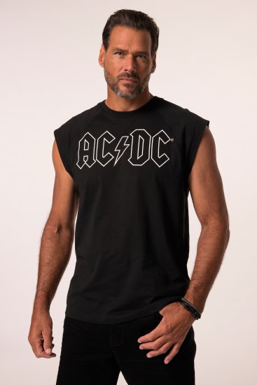 JP1880 AC/DC Classic Logo Band Tank Top Black - T-paidat - Isot T-paidat 2XL – 14XL